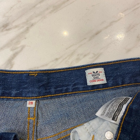 Levi Strauss White Oak Cone Denim Shorts Size 28 - Picture 2 of 10